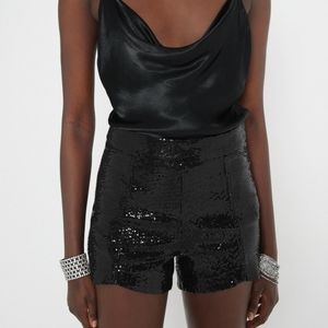 Zara sequin shorts